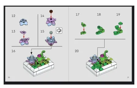 Suculentas Lego Botanicals