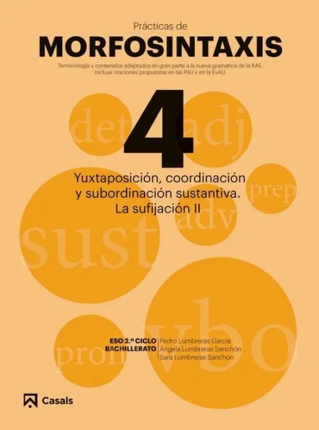 Pràcticas Morfosintaxis 4 Yuxtaposición, Coordinación y Subordinación Sustantiva. La Sufijación Ii