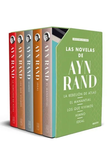 Estuche 5Vols Ayn Rand: Ideal/ Himno/ los que Vivimos/ el Manantial/ la Rebelion de Atlas