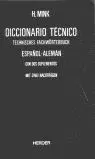 *** Diccionario Tecnico Español-Aleman 2ªed.