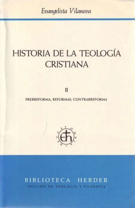 Historia de la Teologia Cristiana Ii