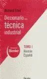 *** T/I. Dicc. tecnica Industrial Aleman-Español