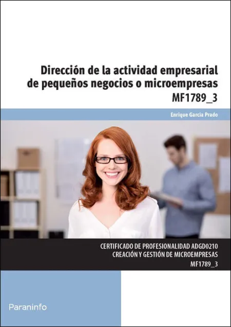 Mf 1789-3 Direcion de la Actividad Empresarial de Pequeños Negocios o Microempresas