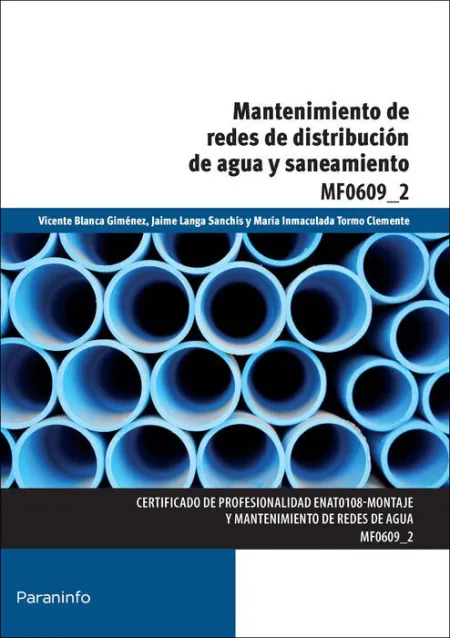 Mf0609_2 Mantenimiento de Redes de Distribucion de Agua y Saneamiento