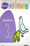 Lectoescritura 3 Pauta. Letras de Colores