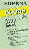 *** Sopena Dudas del Idioma Iter 2000 -Dicc. dudas/Dificultades Idioma