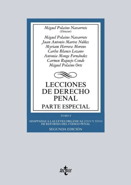 019 T1 Lecciones de Derecho Penal: Parte Especial 2ºedicion