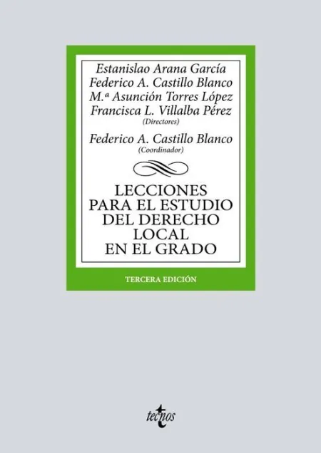 023 Lecciones para el Estudio del Derecho Local en el Grado