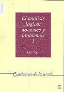 El Anã?Â¡Lisis Lã?Â³Gico: Nociones y Problemas I