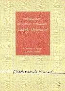 Funciones de Varias Variables. Cã?Â¡Lculo Diferencial