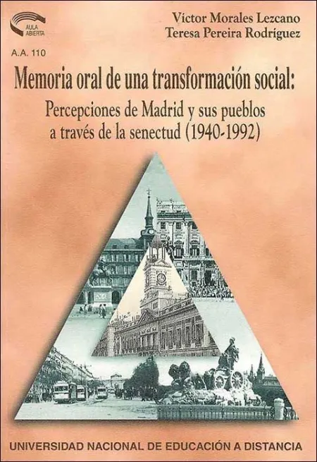 Memoria Oral de una Transformaciã?Â³N Social: Percepciones de Madrid y Sus Pueblos a Travã?Â©S de la Senec