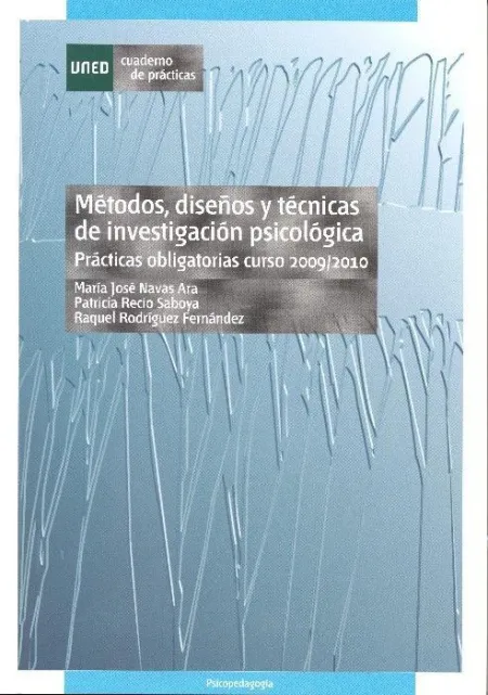Metodos, Diseã?Â?Os y Tecnicas de Investigacion Psicologica. Practicas Obligatorias Curso 2011/2012