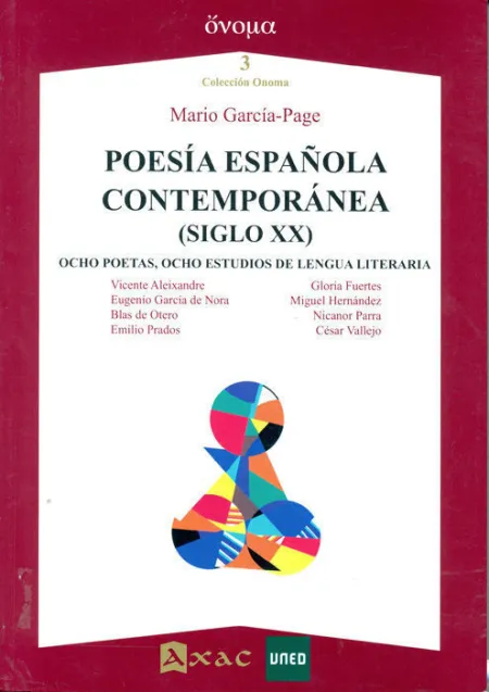 Poesã?Â­a Espaã?Â±Ola Contemporã?Â¡Nea (Siglo Xx)