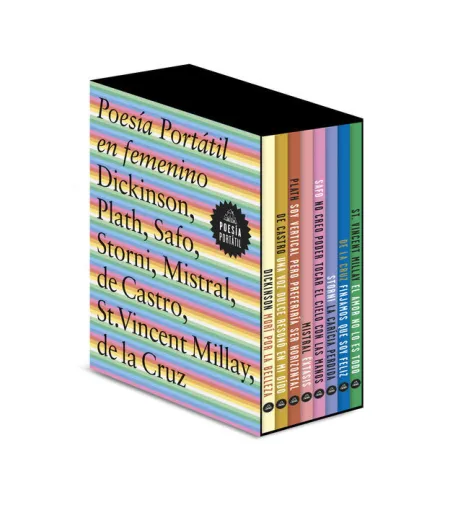 Estuche 8Vols Poesía Portátil en Femenino