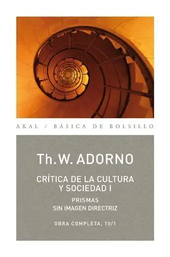 Critica de la Cultura y Sociedad I