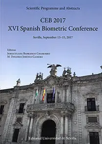 Ceb 2017. Xvi Spanish Biometric Conference. Sevilla, September 13-15, 2017