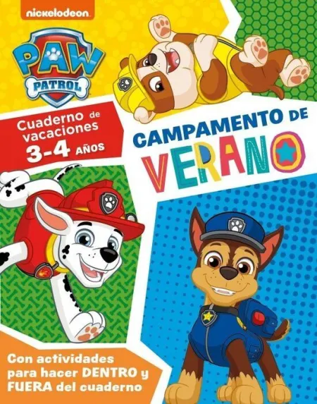 Paw Patrol Patrulla Canina. Cuaderno de Vacaciones. - Campamento de Verano (3