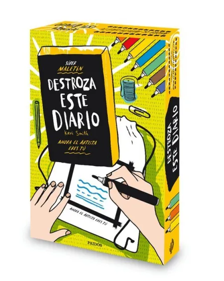 Súper Maletín Destroza este Diario (Libro+Bolsa+Rotuladores)