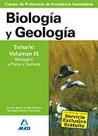 T/Iii Biologia y Geologia -Temario para Profesores de Enseñanza..