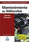 T/I Mantenimiento de Vehiculos -Temario para Profesores Tecnicos