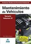 T/Iv Mantenimiento de Vehiculos -Temario para Profesores Tecnicos