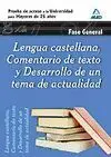 010 Lengua Castellana, Comentario de Texto y Desarrollo...