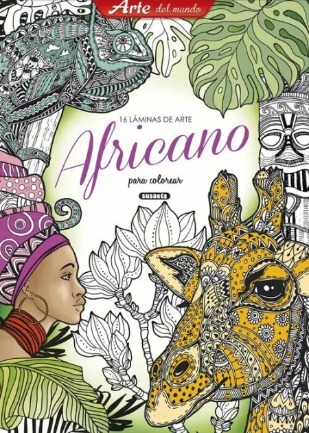 Africano para Colorear. 16 Laminas de Arte Ref 916-03