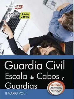 016 T1 Guardia Civil. Escala de Cabos y Guardias (Boe N112 9 Mayo 2016)