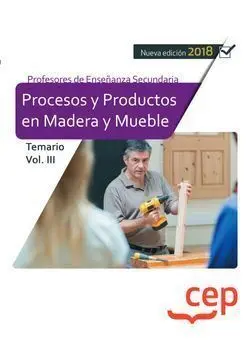 018 T3 Procesos y Productos en Madera y Muebles Profesores Enseñanza Secundaria