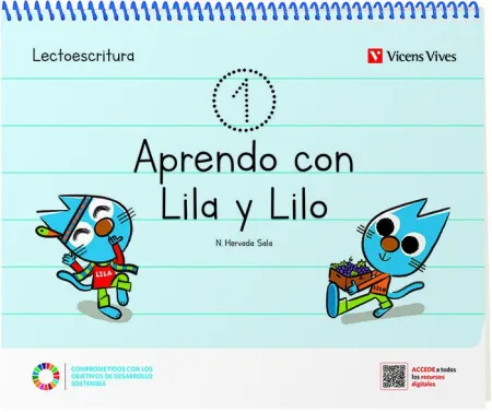 022 3Años Cuad1 Lectoescritura Aprendo con Lila y Lilo