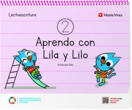 022 3Años Cuad2 Lectoescritura Aprendo con Lila y Lilo