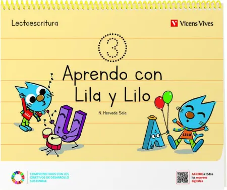022 4Años Cuad3 Lectoescritura Aprendo con Lila y Lilo