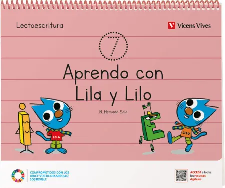 022 5Años Cuad8 Lectoescritura Aprendo con Lila y Lilo