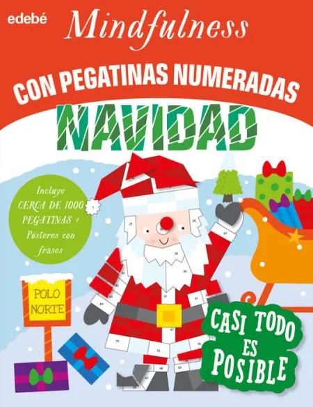Navidad. Mindfulness con Pegatinas Numeradas