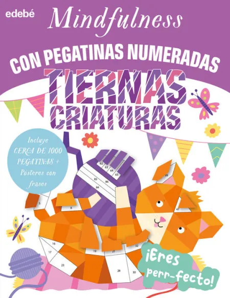 Tiernas Criaturas. Mindfulness con Pegatinas Numeradas