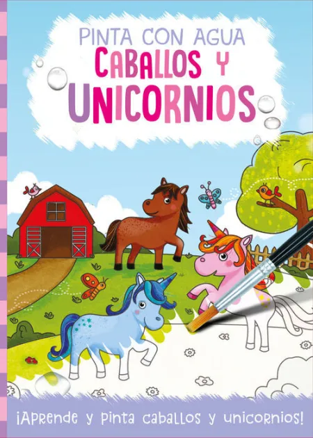 Kit Arte: Pinta con Agua Caballos y Unicornios