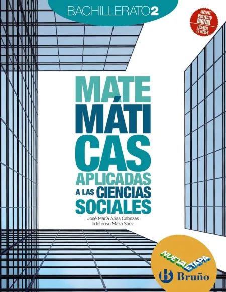023 2Bach Matemáticas Aplicadas a las Ciencias Sociales 2 Bachillerato Nueva Etapa Bruño