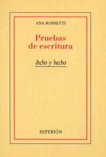 Pruebas de Escritura