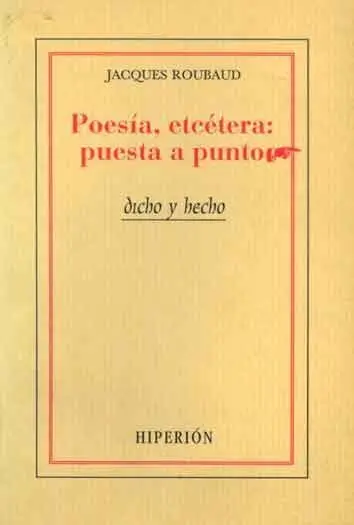 Poesía, Etcétera