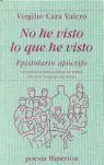 No He Visto lo que He Visto