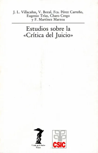 Estudios Sobre la <<Crã?Â­tica del Juicio>>