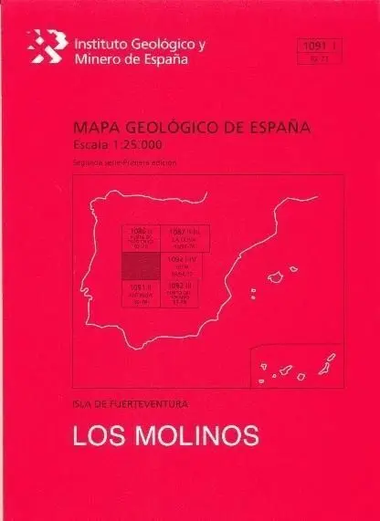 Molinos, los. Fuerteventura -Mapa Geologico España 1091-1/ 92-77