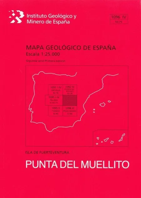 Punta del Muellito. Fuerteventura -Mapa Geologico España 1096 Iv
