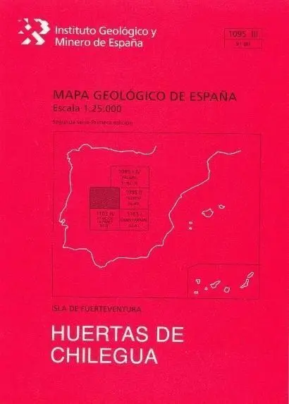 Huertas de Chilegua. Fuerteventura -Mapa Geologico España 1095..