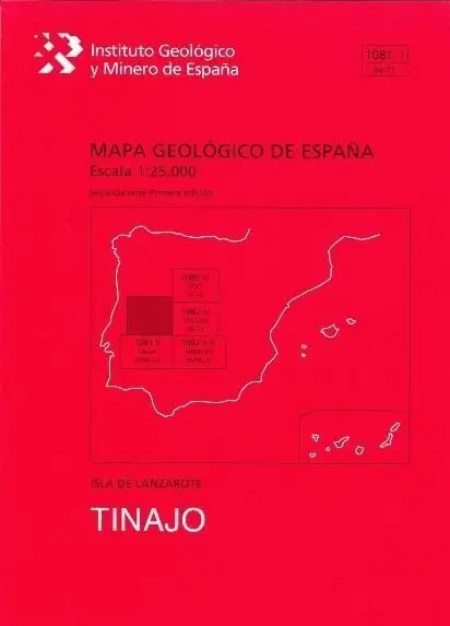 Tinajo. Lanzarote -Mapa Geologico España 1081 I/ 94-71