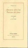 Discurso Sobre las Pasiones del Amor