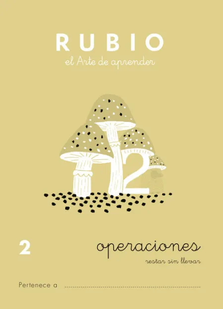 Rubio Operaciones Restar sin Llevar 2