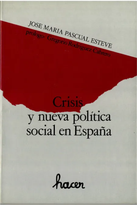 Crisis y Nueva Politica Social en Espaã?A