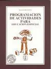 Programacion Actividades Educacion Especial