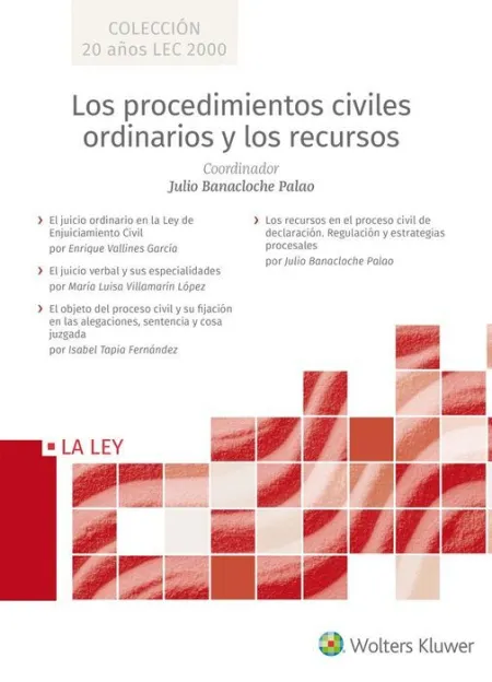 4Vols los Procedimientos Civiles Ordinarios Recursos Proceso/Objeto Proceso/Juicio Verbal/Juicio Ordinario